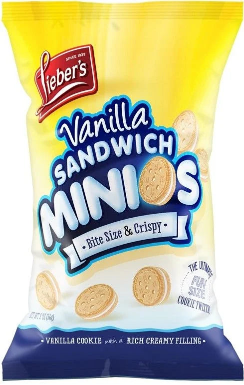 Lieber's Minios Sandwich Cookies 2oz (Retail Case)