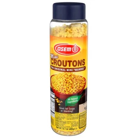 Osem Mini Soup Mandel Croutons 14.1oz (Retail Case)