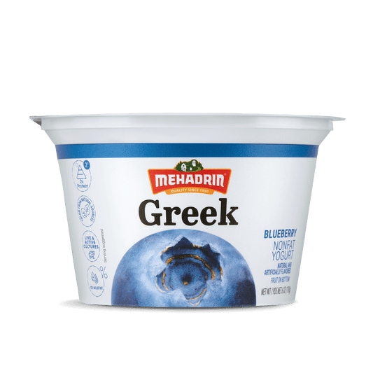 Mehadrin Greek Yogurt 6oz (Retail Case)