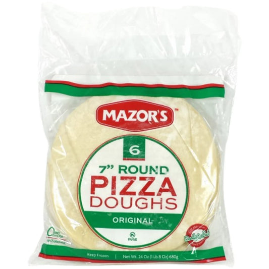 Mazor Precut Round Pizza Dough 7" (Retail Case)