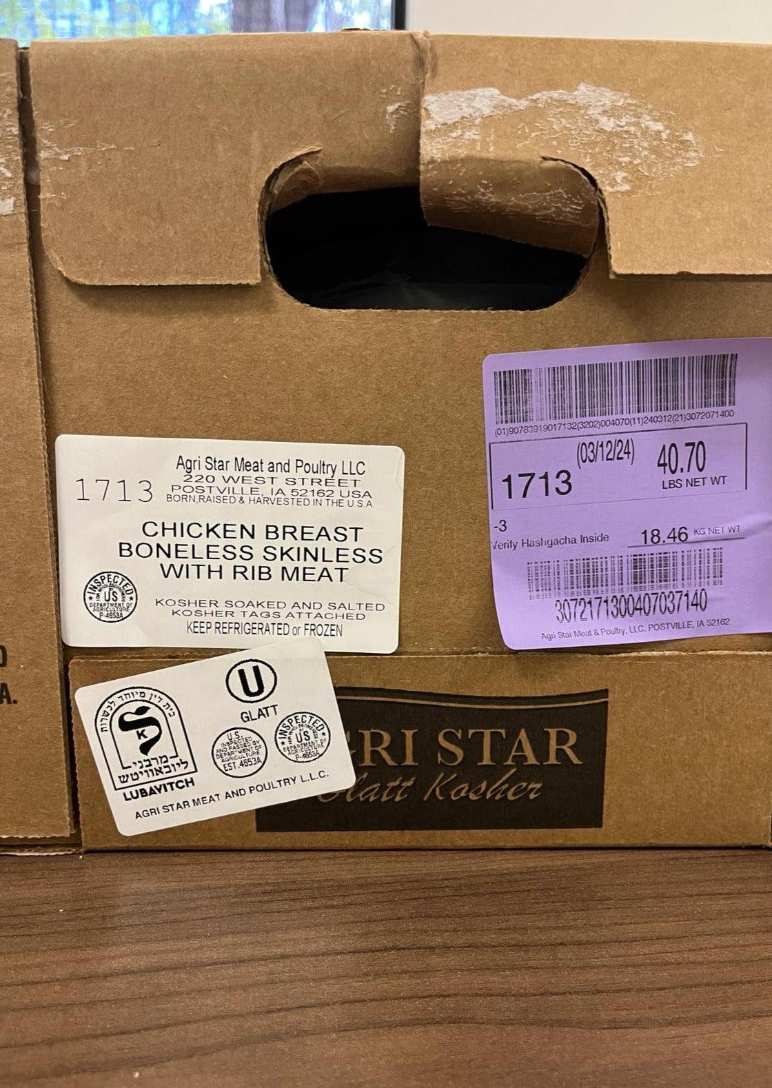 Boneless Skinless Chicken Breast (Wholesale Case)