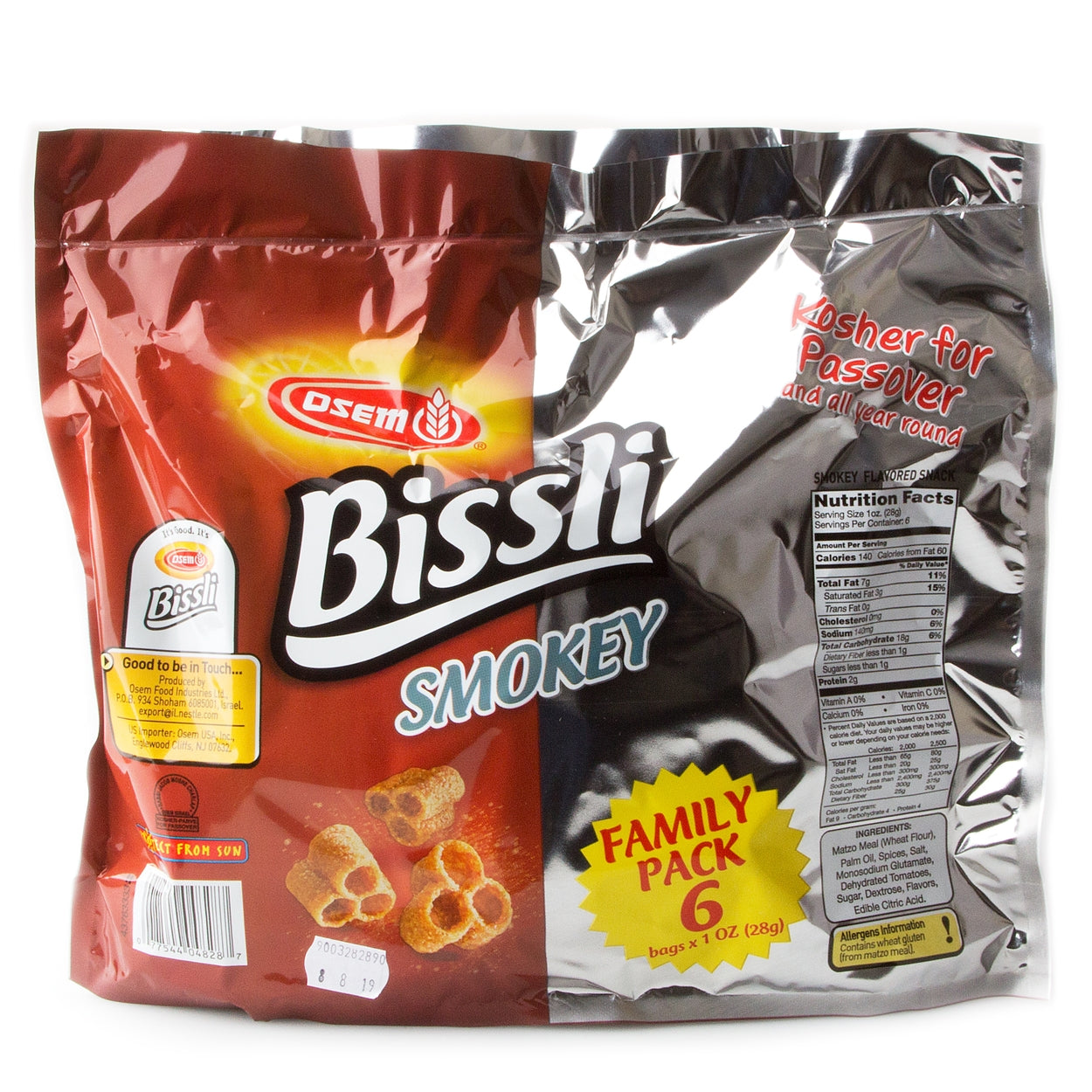 Osem Bissli Passover Gebrokts 6oz (Retail Case)