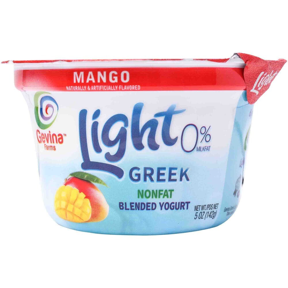 Gevina Greek Light 5oz Yogurts (Retail Case)