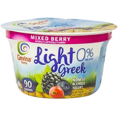 Gevina Greek Light 5oz Yogurts (Retail Case)