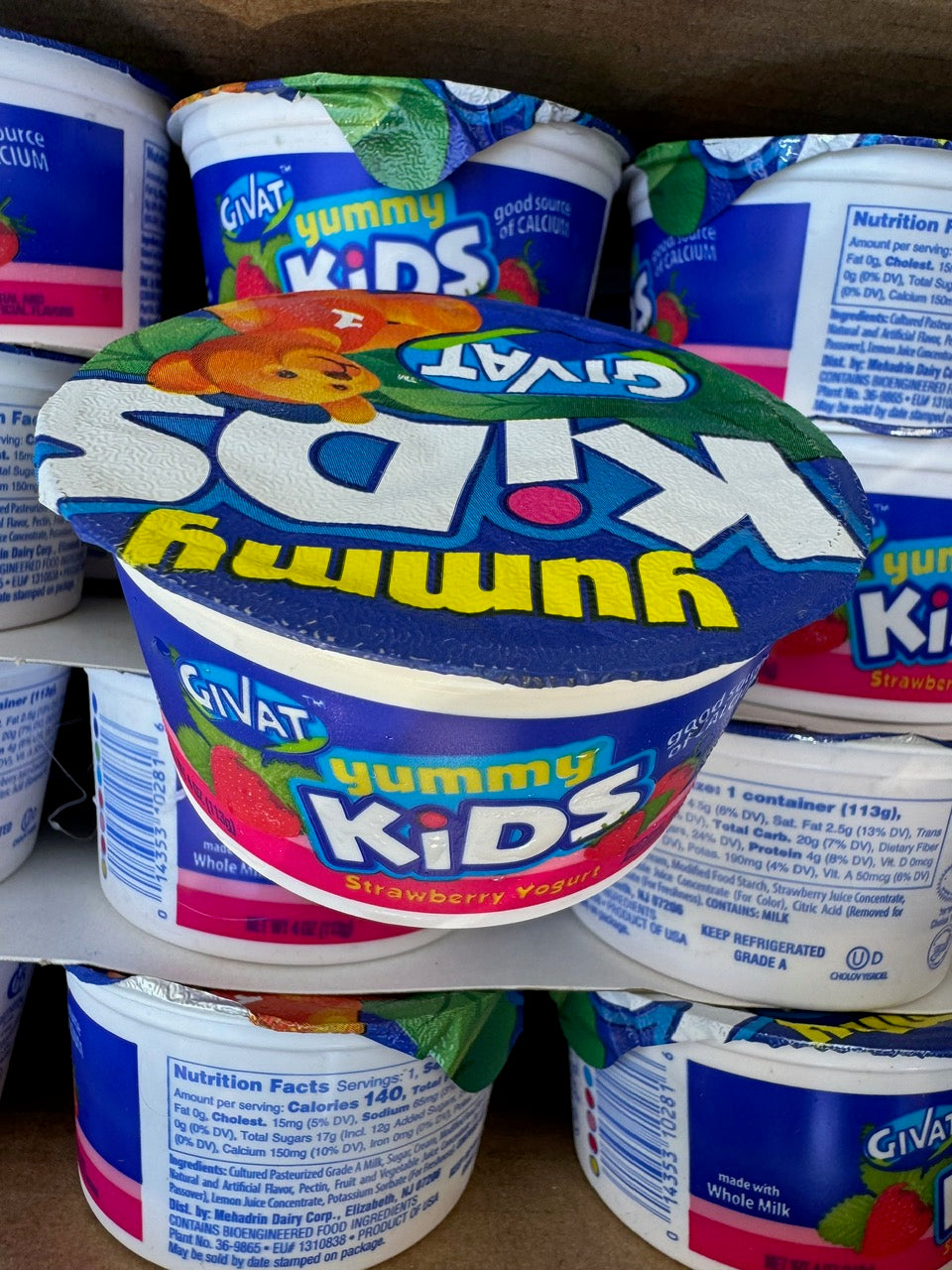 Givat Yummy Kids' Yogurts 4oz (Retail Case)