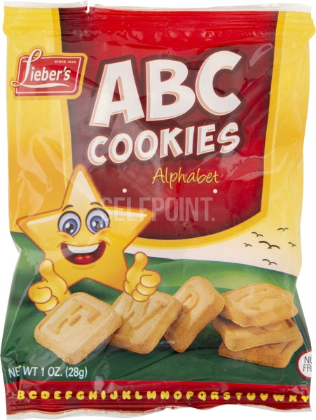 Lieber's ABC Cookies 1oz (Retail Case)