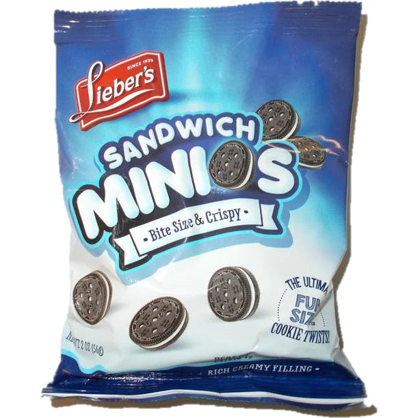 Lieber's Minios Sandwich Cookies 2oz (Retail Case)