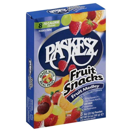 Paskesz Fruit Snacks (Retail Case)