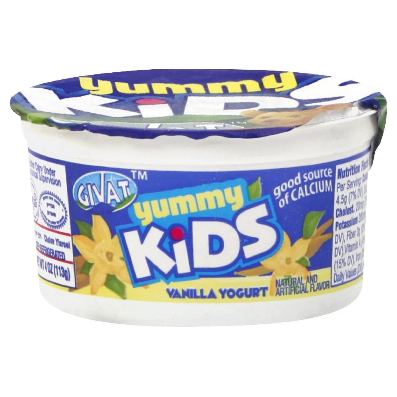 Givat Yummy Kids' Yogurts 4oz (Retail Case)